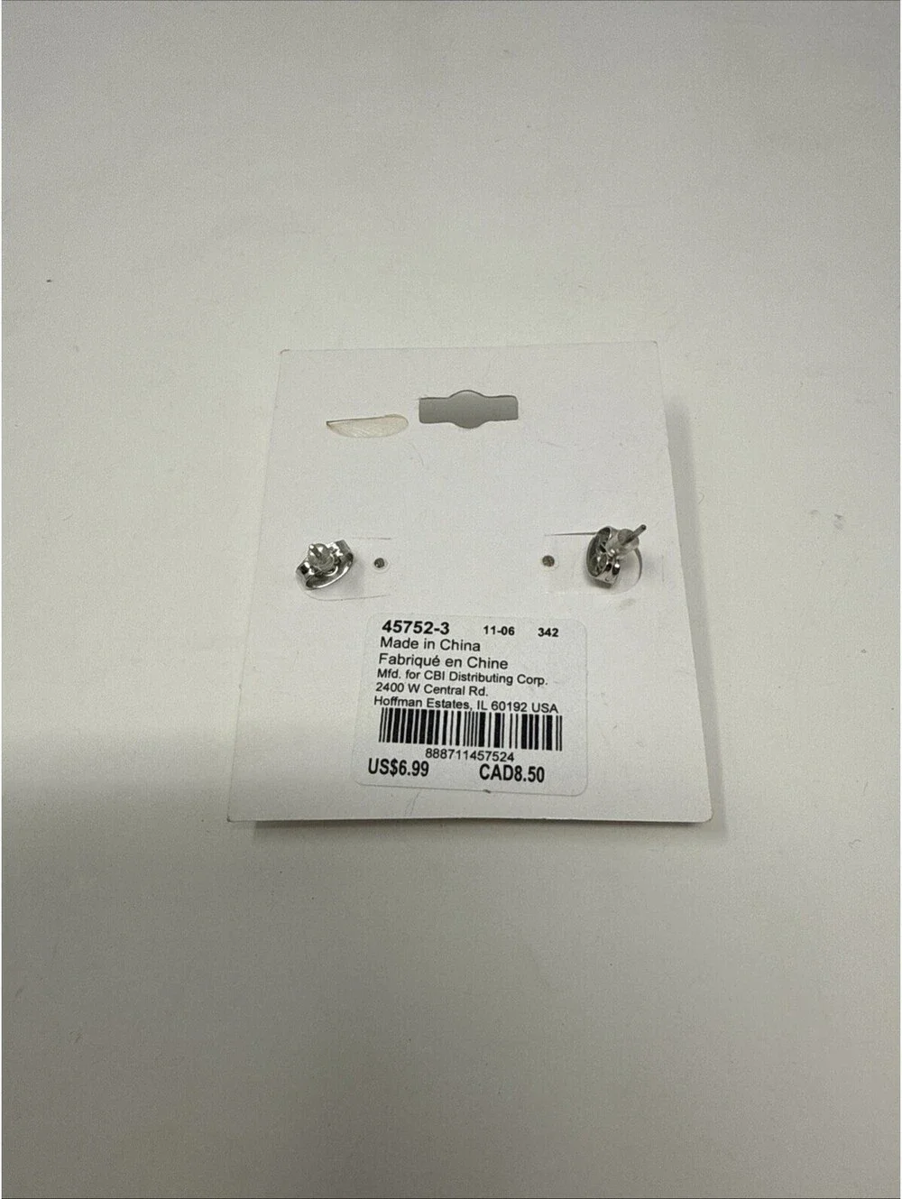Claire’s Silver Antler Earrings